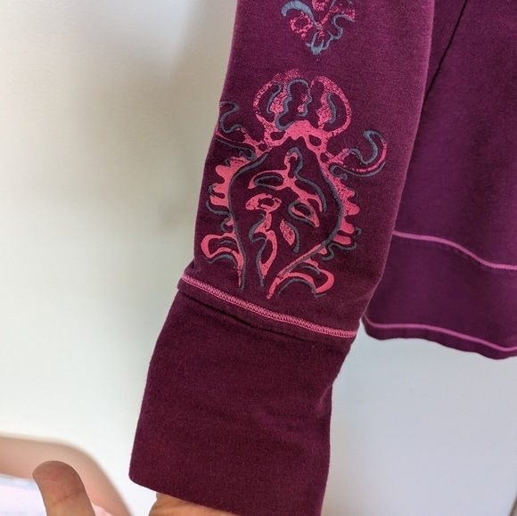 Athleta Sphinx pink long line hoodie sz M - Picture 7 of 9